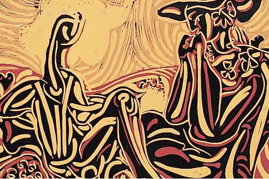 PICASSO, PABLO, VIER LINOLSCHNITTE AUS: PABLO PICASSO LINOGRAVURES, ED. CERCLE D'ART PARIS 1962, JE CA. 33 X 27 CM