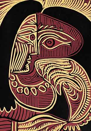 PICASSO, PABLO, VIER LINOLSCHNITTE AUS: PABLO PICASSO LINOGRAVURES, ED. CERCLE D'ART PARIS 1962, JE CA. 27 X 22 CM