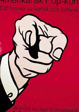 LICHTENSTEIN, ROY, FARBSERIGRAPHIE, HRSG. VOM MODERNA MUSEET SWEDEN, RäNDER KNITTER- FALTIG, HANDSIGNIERT, CA. 100 X 70 CM