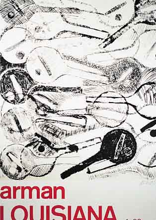 ARMAN, FARBLITHOGRAPHIE, HRSG. VOM LOUISIANAMUSEUM DäNEMARK 1969, HANDSIGNIERT, CA. 66 X 59 CM