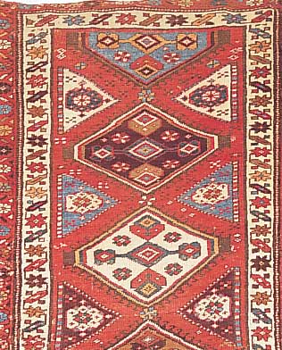 Meschgin, Persien, 394 x 105cm, , EHZ 4 Wolle auf Wolle, ca.40 Jahre