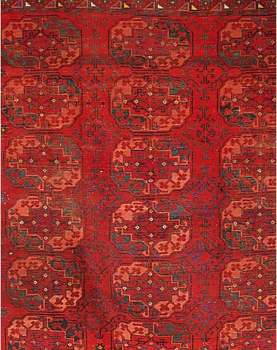 Erzari, Afghanistan, 248 x 228cm, , EHZ 3-4 Wolle auf Wolle, um 1920