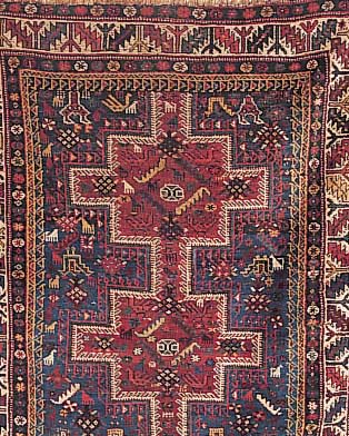 Shiraz, Persien, 150 x 123cm, , EHZ 4-5 Wolle auf Wolle, um 1930