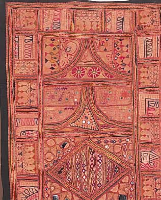 Stickerei Indien, 138 x 68cm, , EHZ 1-2 ca.40 Jahre