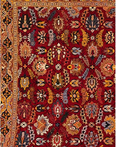Deutschland, Tuffting, 394 x 404cm, , EHZ 3 Flor Wolle, um 1950
