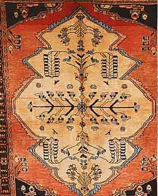WISS,PERSIEN CA 201 X 162 CM. FLOR WOLLE.EHZ 3-4.UM 1920.