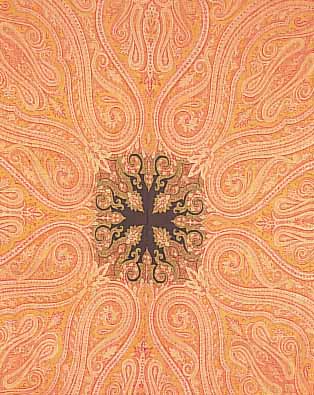 KASHMIR TUCH, FRANKREICH, 165 X 156CM, EHZ 3, UM 1880
