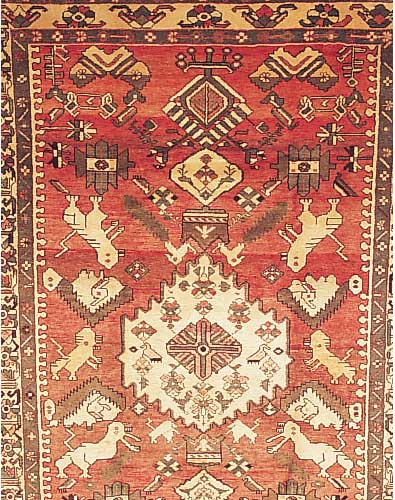 Bachtiar,Persien ca 302 x 208 cm. .Ehz 3 Flor Wolle.ca 50 Jahre.