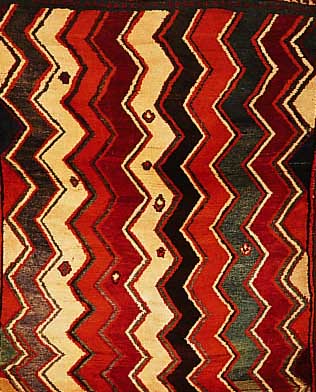 Gabbeh,Persien ca 180 x 115 cm. Wolle auf Wolle.ca 30 Jahre.