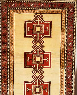 Gabbeh,Persien ca 193 x 100 cm. Wolle auf Wolle.ca 20 Jahre.