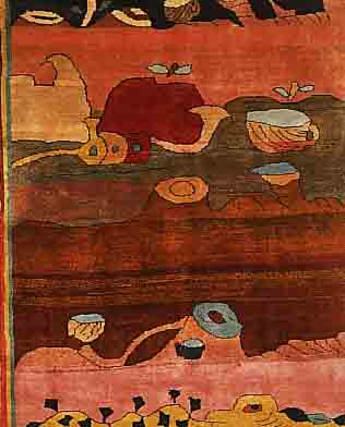 GABBEH,PERSIEN CA 287 X 187 CM. WOLLE AUF WOLLE.