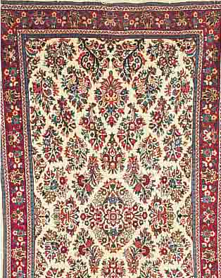 SAROGH, PERSIEN, 247 X 135CM, EHZ.2-3 FLOR WOLLE CA.20 JAHRE.