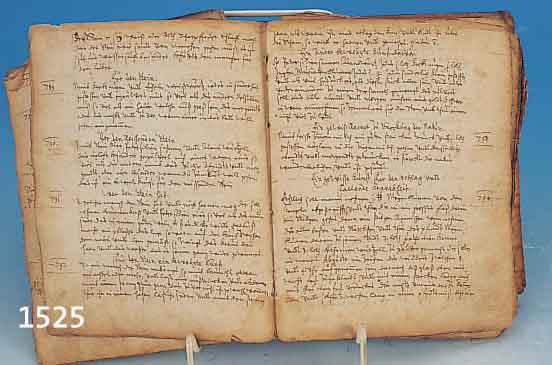 ARZTREZEPTE, DEUTSCH, UM 1750, HANDGESCHRIE-BEN, MIT 1200 REZEPTEN FüR KRANKHEITEN ALLER ART, GEBRäUNT UND FINGERFLECKIG, LEDEREINBAND,FEHLSEITEN