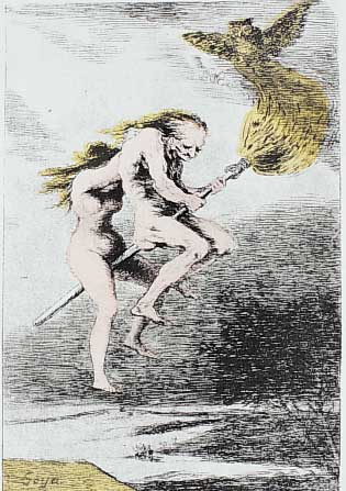 Dali, Salvador, Farbradierung über Heliogravure, aus Les Caprices de Goya de Dali, hier Blatt 68: Los incas ...