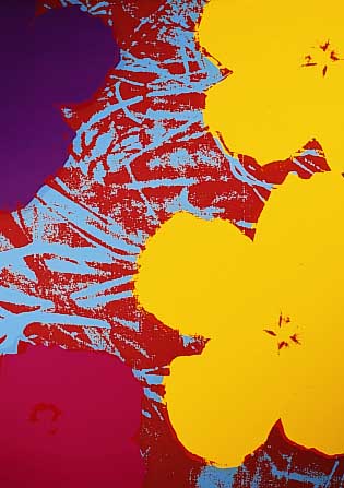Warhol, Andy, 1928-1987, Flowers, Farbserie-graphie, rckseitig gestempelt: Fill in Your own signature, Edition Sunday B. Morning, ca. 91 x 91 cm