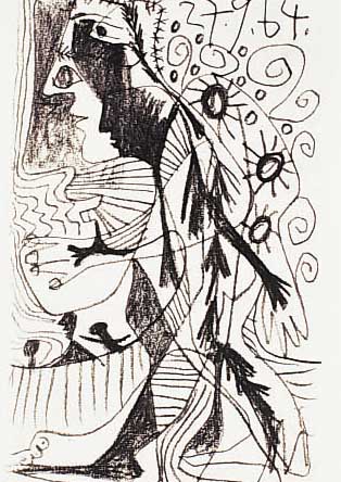 Picasso, Pablo, 1881 - 1973, Drei Lithographien aus Le Gout du Bonheur, Ed. Cercle d'Art Paris, Auflage 666 ...