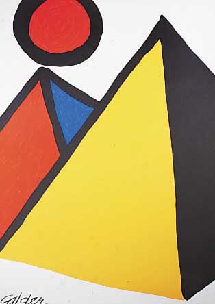 Calder, Alexander, Farblithographie, im Stein sign., ca. 74 x 52 cm