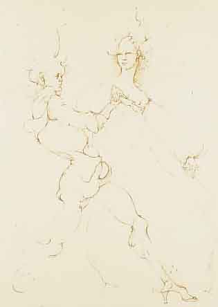 FINI, LEONOR, RADIERUNG, AUF ARCHES-BüTTEN, HANDSIGNIERT, NUM. 121/275, CA. 37 X 28 CM