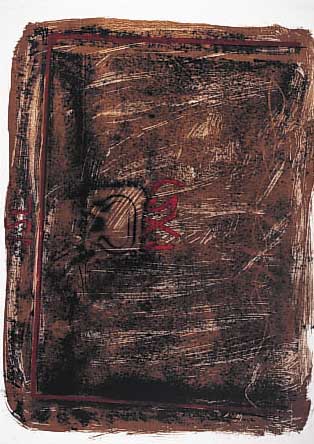 TAPIéS, ANTONIO, 1923 BARECLONA, ORIGINAL- FARBLITHOGRAPHIE 1963, HIER: KOMPOSITION, AUF FESTEM VELIN, RE. UNTEN MIT BLEISTIFT SIGN., LINKS UNTEN ...