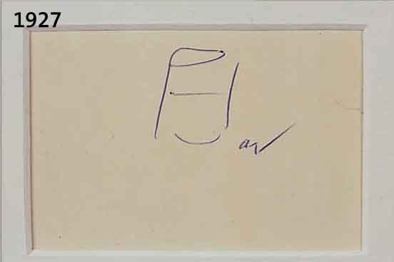 WARHOL, ANDY, 1928-1987, SOUP CAN, KUGEL- SCHREIBERZEICHNUNG AUF PAPIER, MONOGRAMMIERT, CA. 3 X 3.5 CM, PP, U.GL., R.