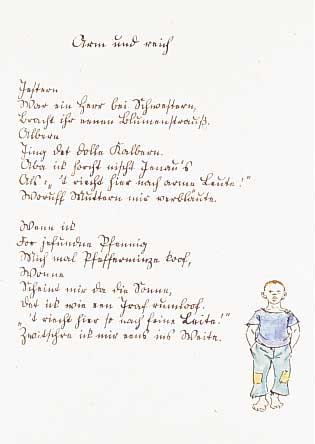Zille, Heinrich, 1858-1929, Lithographie von1924 aus der Mappe: Komm, Kalinken, Komm, 200er Auflage, teilkoloriert, leicht gebräunt,Blattgr. ...