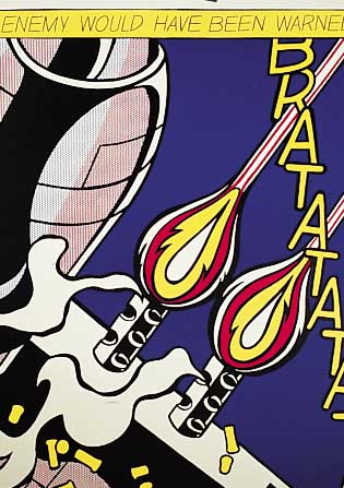 Lichtenstein, Roy, 1923-1998, As I opened Fire, 3-tlg. Farbserigraphie von 1964, ein Blatt handsigniert, je ca. 63 x 54 cm, leicht ...