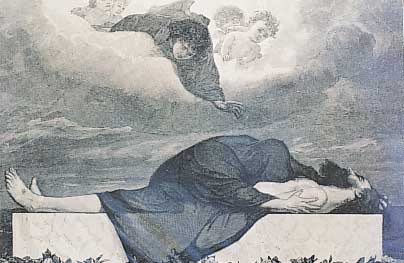 BöCKLIN, ARNOLD, ZWEI RADIERUNGEN NACH GEMäLDEN, GEST. VON WEBER, CA. 23,5 X 29,5 CM BZW. 12 X 22 CM