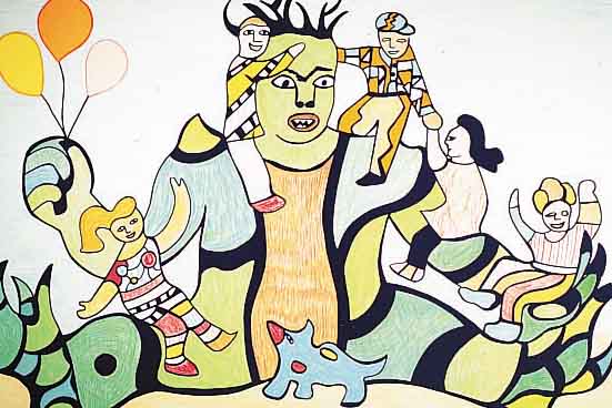 ST. PHALLE, NIKI DE, FARBLITHOGRAPHIE, HANDSIGNIERT UND BEZ. HC, CA. 65,5 X 56 CM