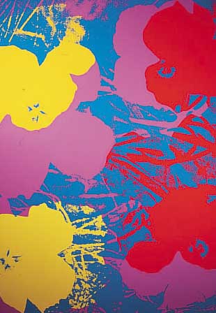 Warhol, Andy, 1928-1987, Flowers, Mappe aus 10 Farbserigraphien der Edition Sunday B. Morning, rückseitig mit Stempel versehen: Fillin Your own ...