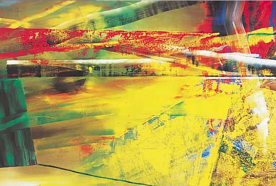 Richter, Gerhard, Farboffset nach einem Originalgemälde, handsigniert und datiert 1986, ca. 60 x 40 cm, u. ...