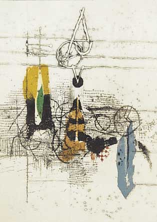 Friedländer, Johnny, geb. 1912, Farblitho- graphie, handsigniert, num. 15/XXXVI, ca. 29 x 27 cm, u. Gl. ger.