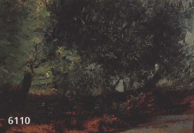 DÜrr, Wilhelm, MÜnchen 1857 - 1900, Kgl. Akademieprofessor, feine impressionisti- sche Naturskizze in chargierenden GrÜn- und BrauntÖnen, ...
