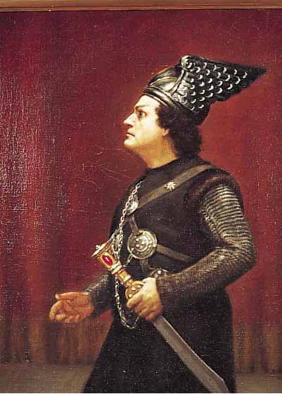 BOCK, BERNHARD, 1872 WEIMAR - 1946, SCHüLER VON KARL FRITZ SMITH AN DER WEIMARER AKADEMIE,WERKE IM LANDESMUSEUM UND STäDT. BESITZ, HIER:LOHENGRIN, ...