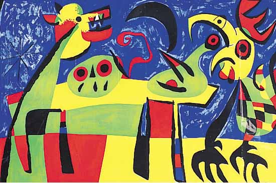 MATISSE, HENRI, TERIADE, FARBLITHOGRAPHIE AUS VERVE 27/28 VON 1952, CA. 35 X 53 CM, BUGFALTE