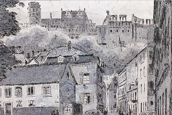 MüLLERS, RUDI, ZWEI RADIERUNGEN MIT HEIDEL- BERGER ANSICHTEN, BEIDE HANDSIGN., JE CA. 21 X 21,5 CM, PP, U.GL. (EINES FEHLT), R.