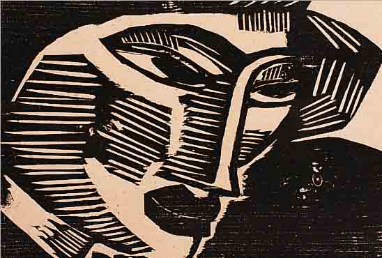 SCHMIDT-ROTTLUFF, KARL, 1884 ROTTLUFF-1976 BERLIN, HOLZSCHNITT, CA. 17,5 X 24 CM, PP, U.GL., R., AUS GENIUS JAHRGANG I VON 1919