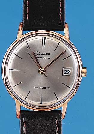 Konvolut: 2 GLASHÜTTE Herrenarmbanduhren, beide Serie Spezimatik, versch. Zifferbl.-De- sign, beide Zentralsek., Datum, Lederb. neu- tral, beide ...
