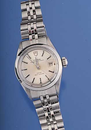 TUDOR Damenarmbanduhr Modell Princess Oyster Date, Ref.-Nr. 7614, Schweiz um 1960, Edel- st., Boden u. Krone geschr., Syst. Rolex, ...