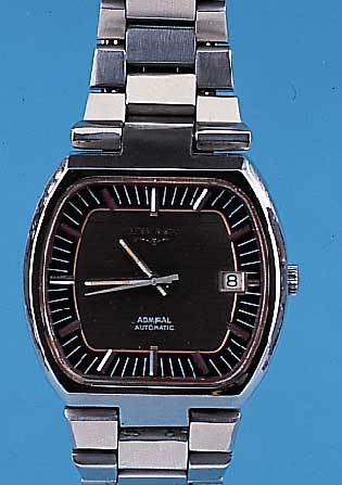 LONGINES Herrenarmbanduhr Modell Admiral, Ref.-Nr. 2328/1-6651, Schweiz um 1973, Edelst.Massivgeh., Orig.-Edelstahlband, Boden geschr.bei ...