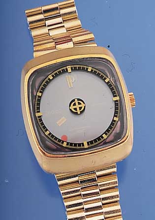 ZODIAC Herrenarmbanduhr Modell Astrographic, Ref.-Nr. 883-963, Schweiz um 1974, Massiv- Metallgeh. hartverg., Edelstahl-Schr.-Boden, ...
