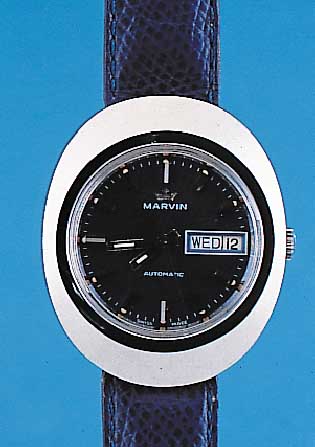 MARVIN Herrenarmbanduhr Modell Automatik, Ref.-Nr. 4508892, Schweiz um 1970, Edelstahl, Boden geschr., bei Fertigst. wassergesch., Vergl. ...