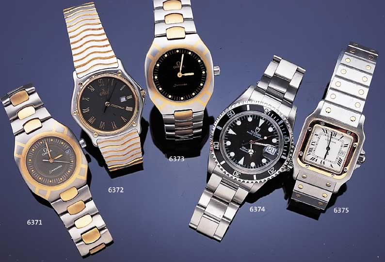 Herrentaucheruhr Modell Submariner, Ref.- Nr. 79090, Schweiz, Edelstahl, Boden u. Krone verschr., System Rolex, bei Fertigst. wasser- d., ...
