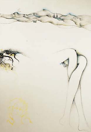 BRUNI, BRUNO, FARBLITHOGRAPHIE, HANDSIGNIERTUND NUM. 14/100, CA. 70 X 50 CM