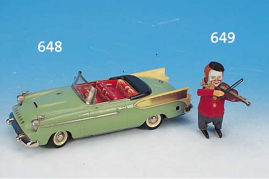 FERNLENKSLIMOUSINE, SCHUCO, ELECTRO, UM 1965, SYNCHROMATIC 5700, L. CA. 28 CM, MIT FERLENKMECHANIK, LENKRAD Z.T. ABGEBROCHEN,EIN ...