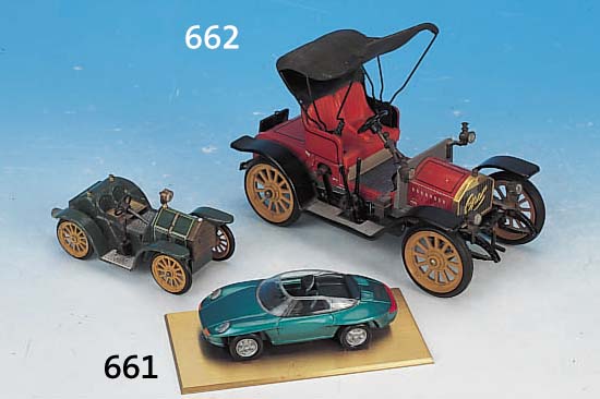 PORSCHE PANAMERICANA, CARRERA 4, HRSG. AN- LäSSLICH DES 80. GEBURTSTAGES VON PROF. POR- SCHE FüR DIE MITARBEITER GEFERTIGT, L. CA. 10 CM, IM ...