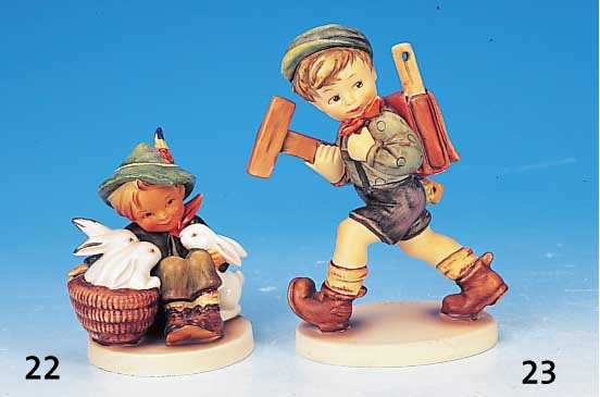 Hummelfigur, Fa. Goebel, Erstausgabe 1993, Steingut, Schulausreißer, No. 410 I, H. 15cm, restauriert