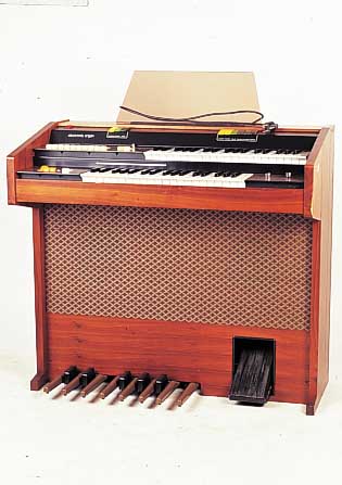 Elektrische Orgel, Bontempi, electronic Organ, Nußbaumfurnier, 90 x 97 x 49 cm, Funk- tion nicht geprüft