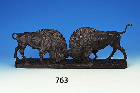 Terrakotta-Skulptur, um 1900, sign. K. Keme-dinger, um 1900, bronzefarben, signiert, 23 x 62 cm