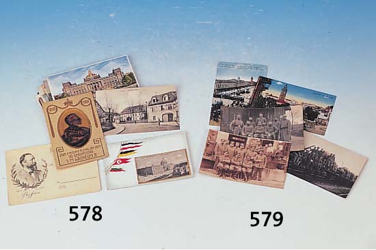 KONVOLUT CA. 120 POSTKARTEN, 70 DEUTSCHLAND UND 4 ÖSTERREICH, 1916-38; 17 X FELDPOST 1916/17 UND 32 DEUTSCHLANDKARTENUNBENUTZT, ...