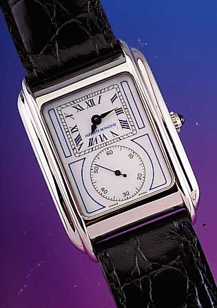 AUGUST REYMOND Herrenarmbanduhr, sogn. Doctors Watch, Ref.-Nr. 56002, Schweiz um 1998, Metall rhod.,beid. Mineralvergl., Schmuckkr., ...
